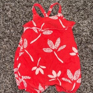 Carter's Pink and Red Baby Romper